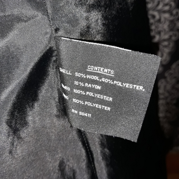 Women's Wool Blend Hooded Coat Fleet Street Ltd - Picture 4 of 5